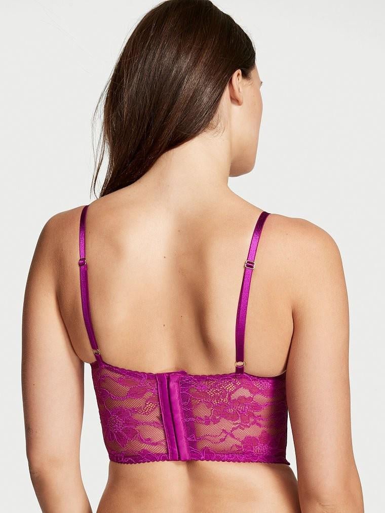 Корсет-бюст'є Victoria's Secret Bombshell Add-2-Cups Push-Up Corset Top подвійний пуш-ап 34B Малиновий - фото 3