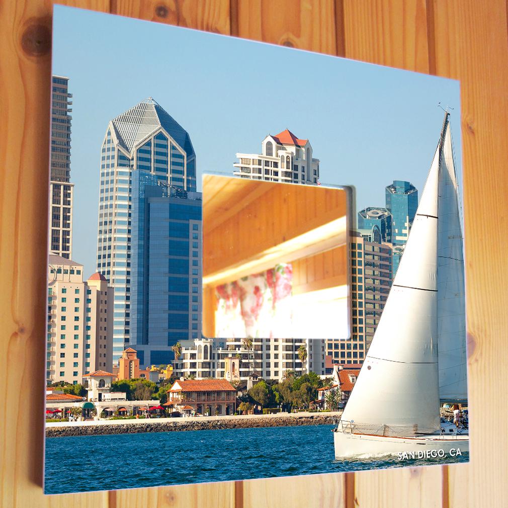 Зеркало декоративное Сан Диего США 260х260 мм (M04016) Зеркало декоративное Сан Диего США 260х260 мм (M04016)