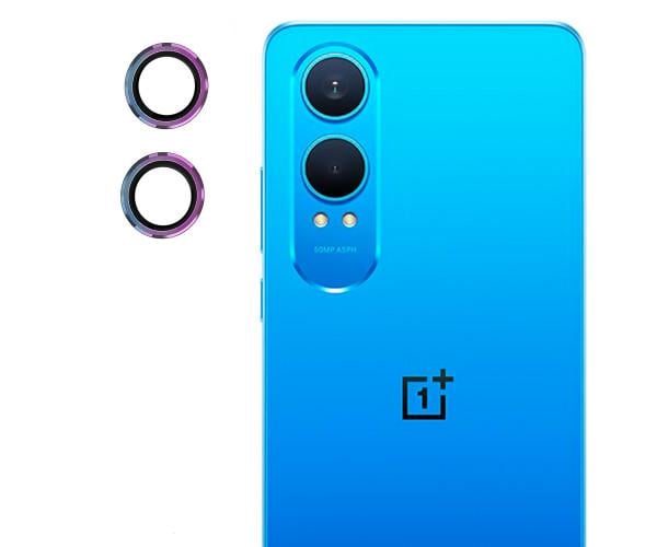 Защитное стекло с рамкой CD Pattern для OnePlus Nord CE4 Lite на заднюю камеру Разноцветный