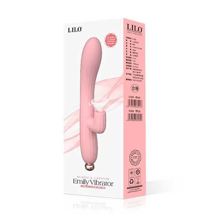 Вибратор-кролик вакуумный LILO Emily USB Розовый (Т0000591-1)