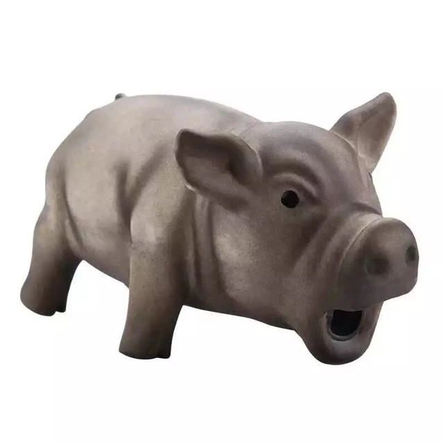 Игрушка для собак Свинка резиновая Черный