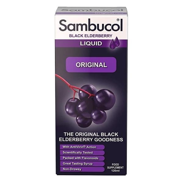 Бузина Sambucol Black Elderberry Original Liquid 120 мл 12 порций (000026927)