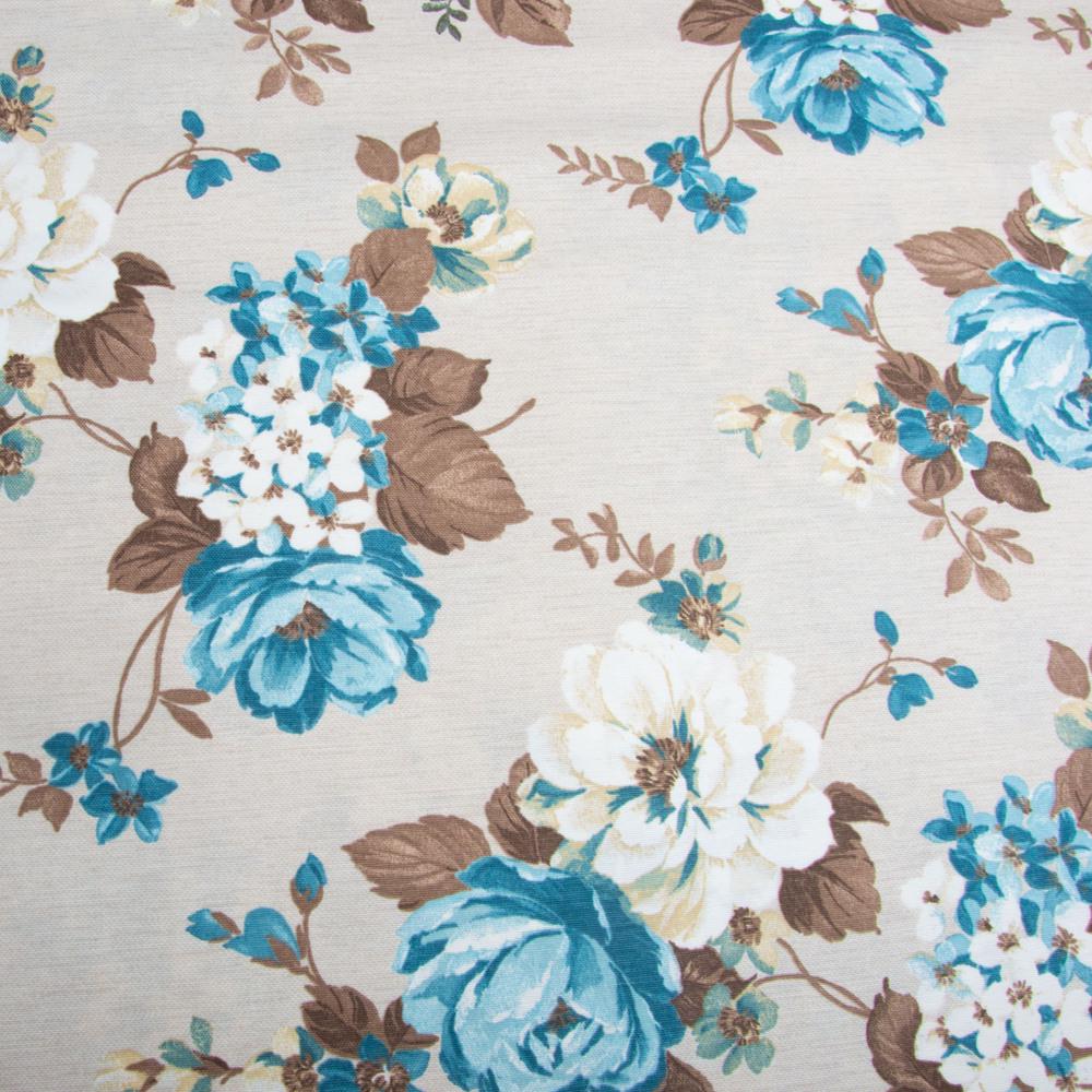 Тканина декоративна Глорія V-003 бавовна з водовідштовхувальним просоченням Блакитний (26376) - фото 2