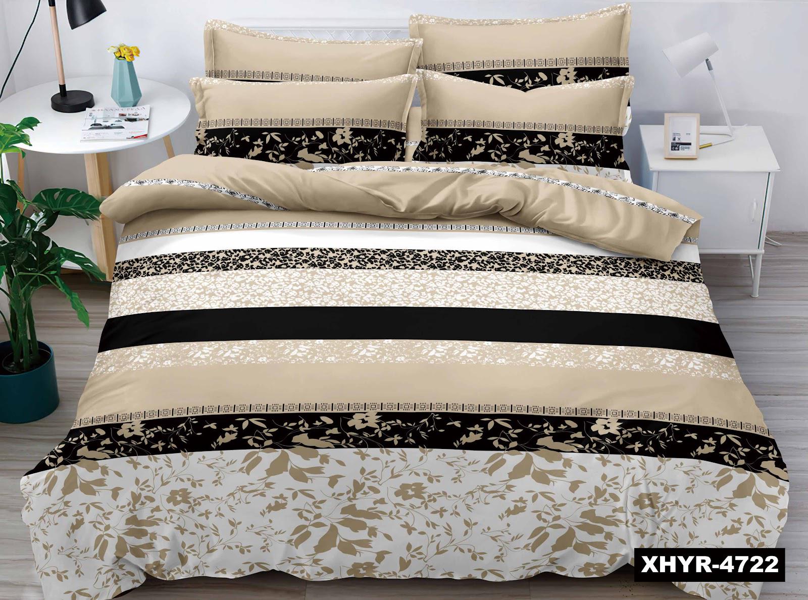 Комплект постільної білизни байка полуторний 150х220 см 70х70 см Бежевий (4722)