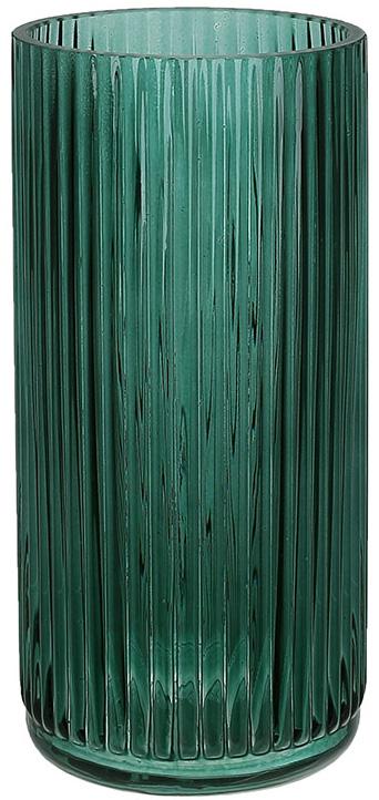 Ваза стеклянная Ancient Glass Emerald 9х20 см изумрудный