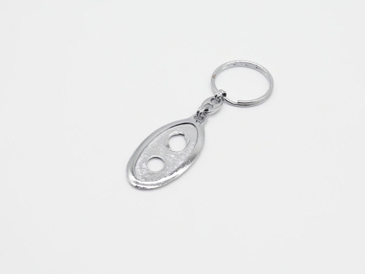 Основа под брелок для сублимации 35х15 мм Серебряный (78534850)