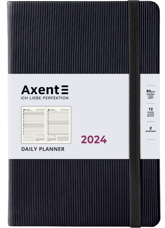 Щоденник AXENT 2024 Partner Lines 145x210 Чорний (8815-24-01-A) Щоденник AXENT 2024 Partner Lines 145x210 Чорний (8815-24-01-A)