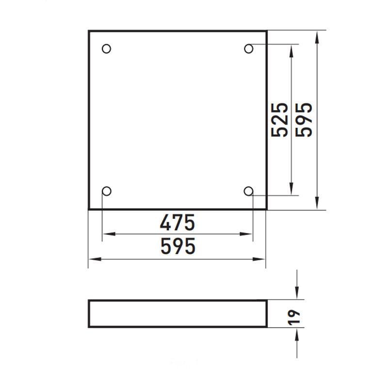 Панель світлодіодна E.NEXT e.LED Surface 600.Opal 36W 3000lm 4500K 595x595x19 мм з опаловим розсіювачем IP20 (l0850005) - фото 3 Панель світлодіодна E.NEXT e.LED Surface 600.Opal 36W 3000lm 4500K 595x595x19 мм з опаловим розсіювачем IP20 (l0850005) - фото 3