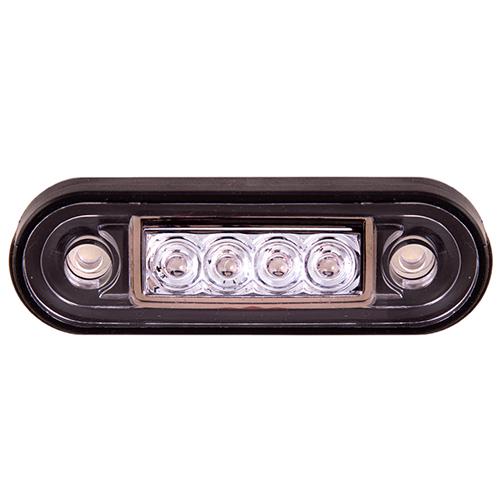 Повторювач габариту палець подвійний 4 LED 12/24 V 85x10x25 мм Red (TH-0012-red)