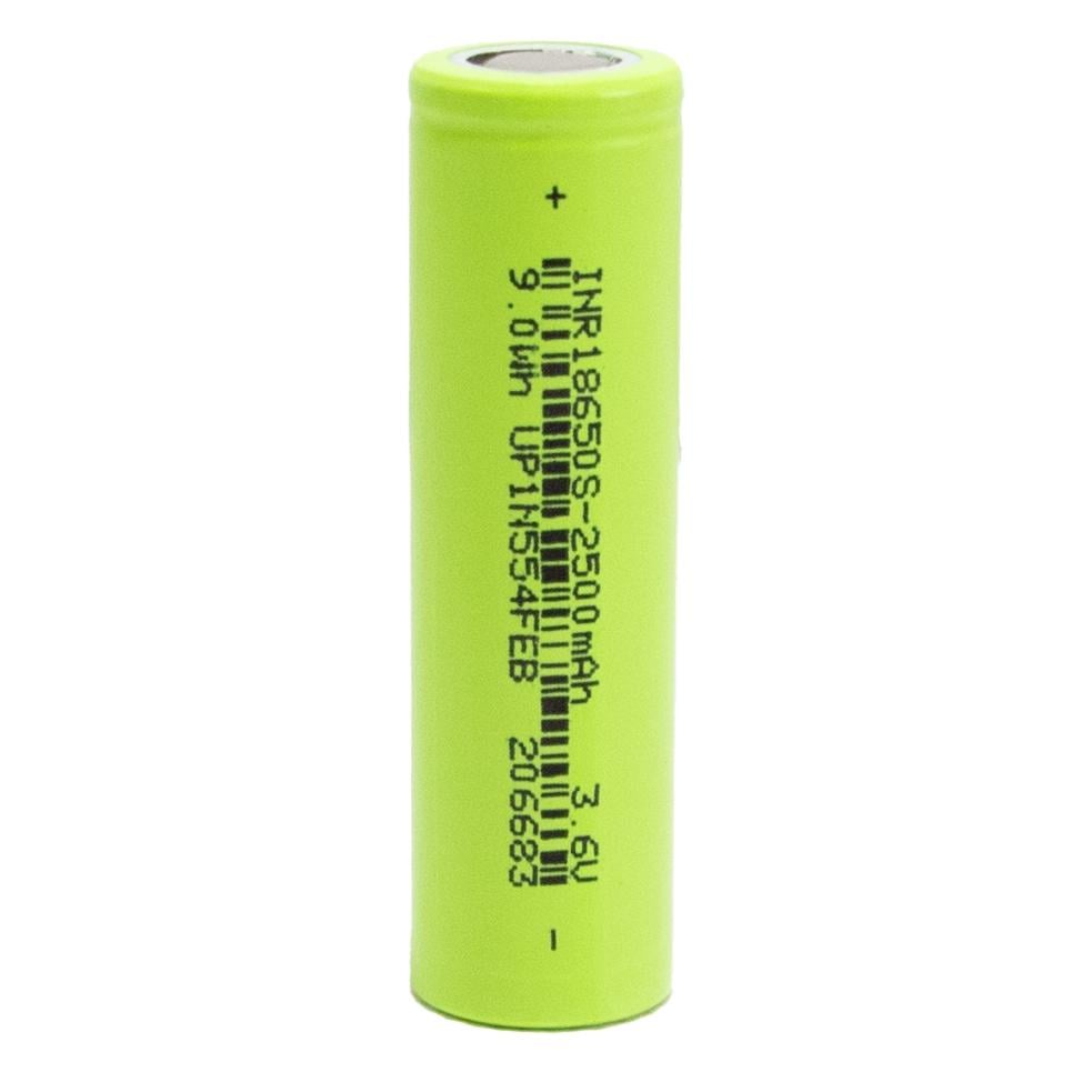 Акумулятор літій іонний 18650 2500 mAh Зелений (1010714-Green)