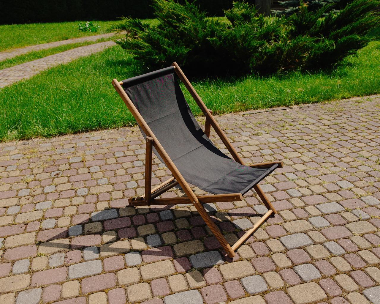 Шезлонг для дачи тканевый XRmaster Коричневый/Черный (КШ-017/1) - фото 3 Шезлонг для дачи тканевый XRmaster Коричневый/Черный (КШ-017/1) - фото 3