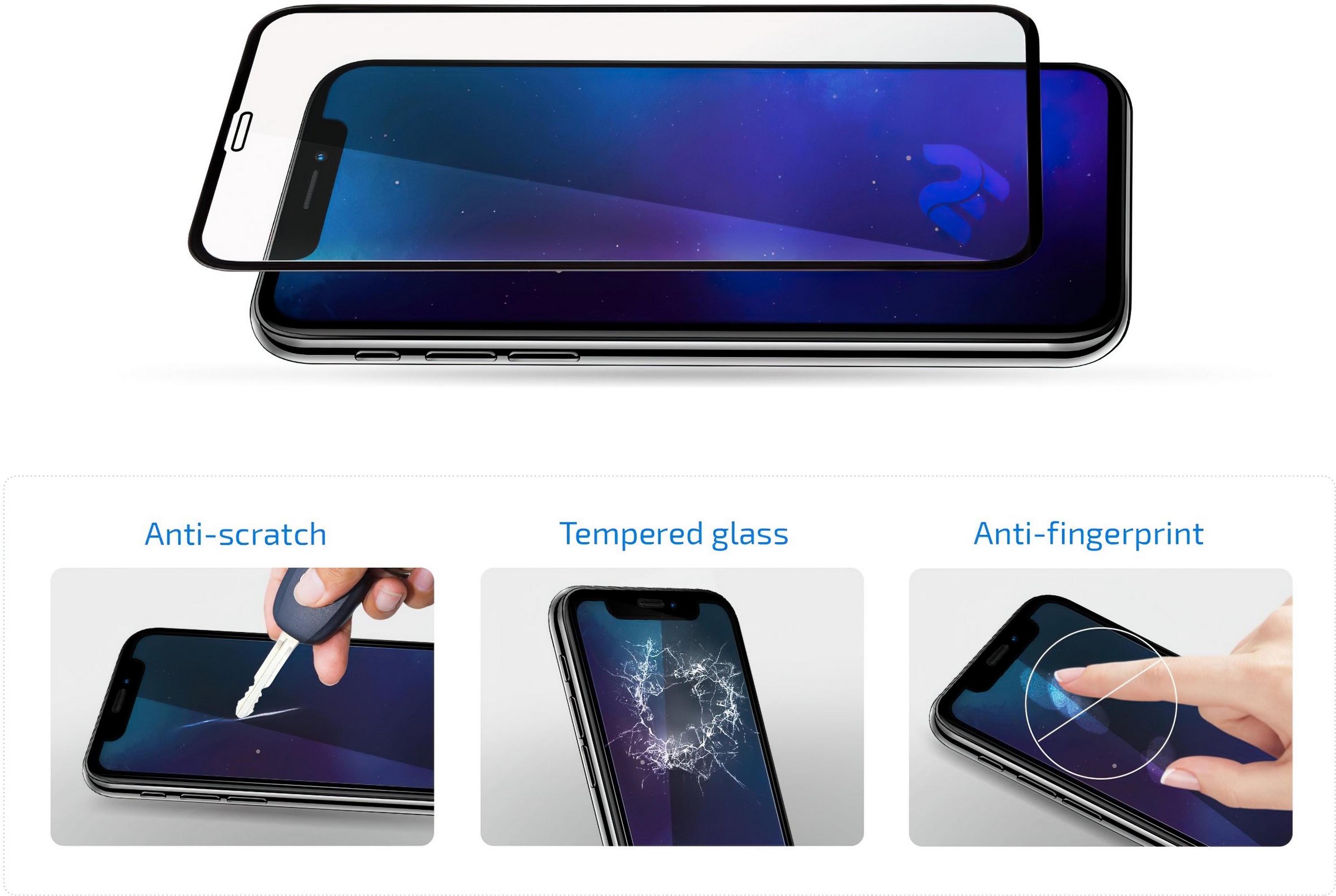 Захисне скло 2E для Samsung Galaxy A25 5G Прозорий з чорним (2E-G-A25-SMFCFG-BB) - фото 2