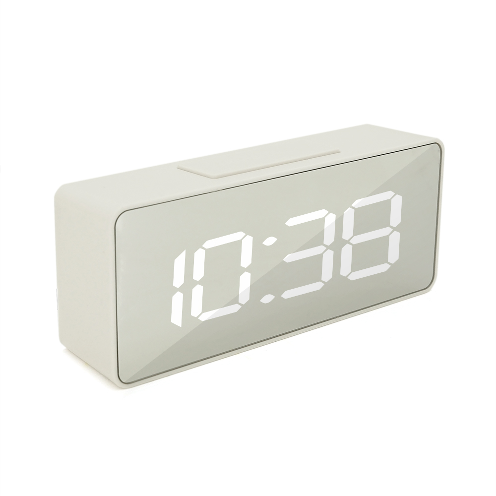 Часы настольные электронные VST-886Y USB с зеркальным дисплеем Белый (26321696)