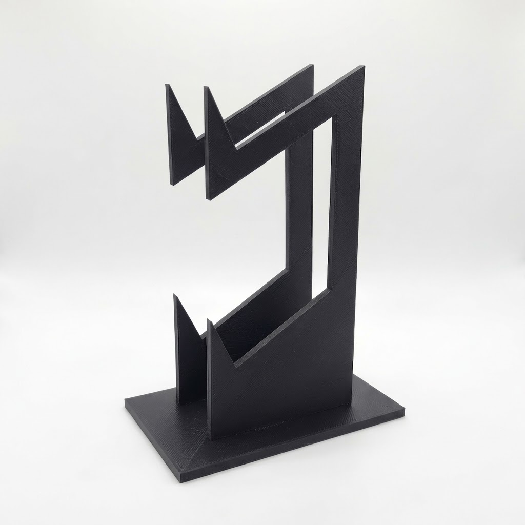 Подставка-держатель настольная для двух геймпадов 20×9 см Черный (3086356802)