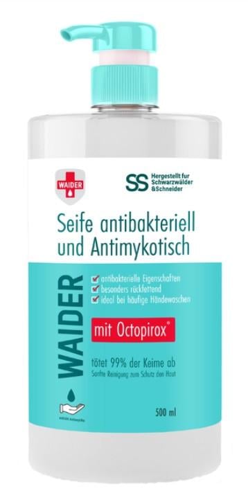 Мило протигрибкової дії Waider антибактеріальне 500 мл (2671421425)