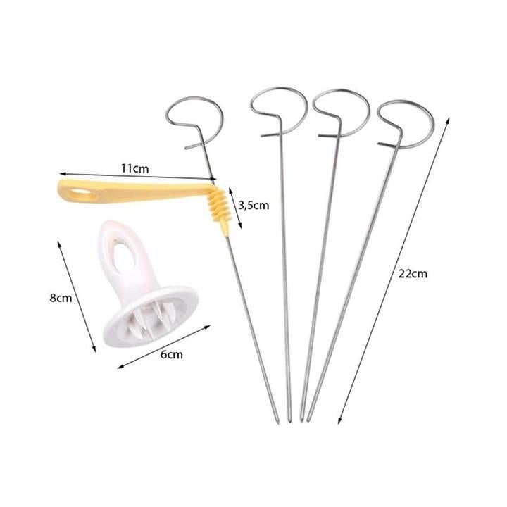 Ніж для овочів Presto з 4 шпажками (85438) - фото 5 Ніж для овочів Presto з 4 шпажками (85438) - фото 5