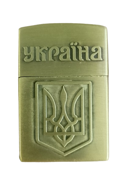Зажигалка газовая кремниевая №4550 Бронзовый (3571А)