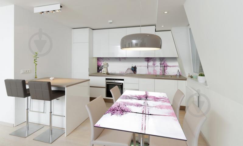 Наклейка виниловая на стол Zatarga «Розовое озеро Краски» 600х1200 мм Z180378st