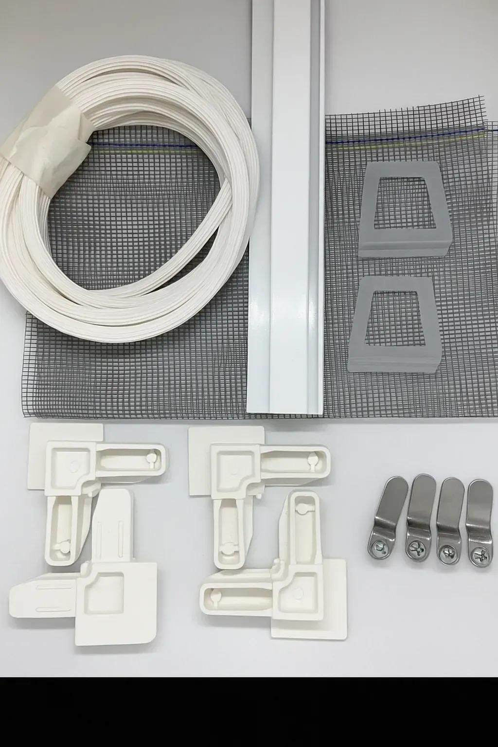 Набор для сборки внутренней москитной сетки на крючках 60х140 см Белый