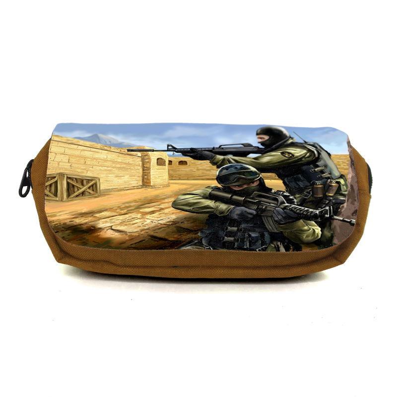 Пенал школьный Контр Забастовка CSGO-009 коричневый (1442739985)