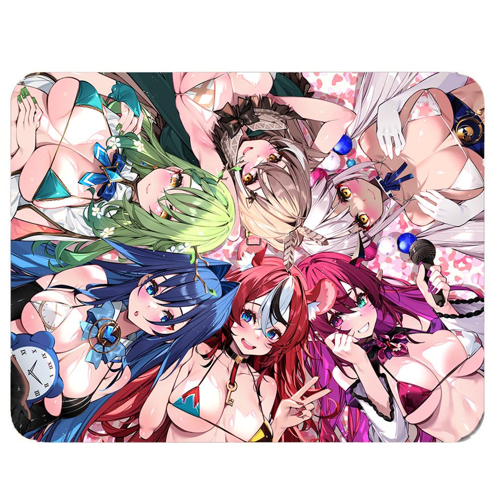 Коврик для мышек аниме Хололайв Hololive 18х22 см (k239)