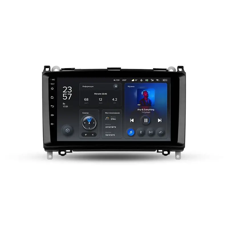 Штатная магнитола Teyes X1 2+32Gb Wi-Fi Mercedes A-klasse (W169). B-klasse (W245). Vito (W639). Viano (W639) 9"