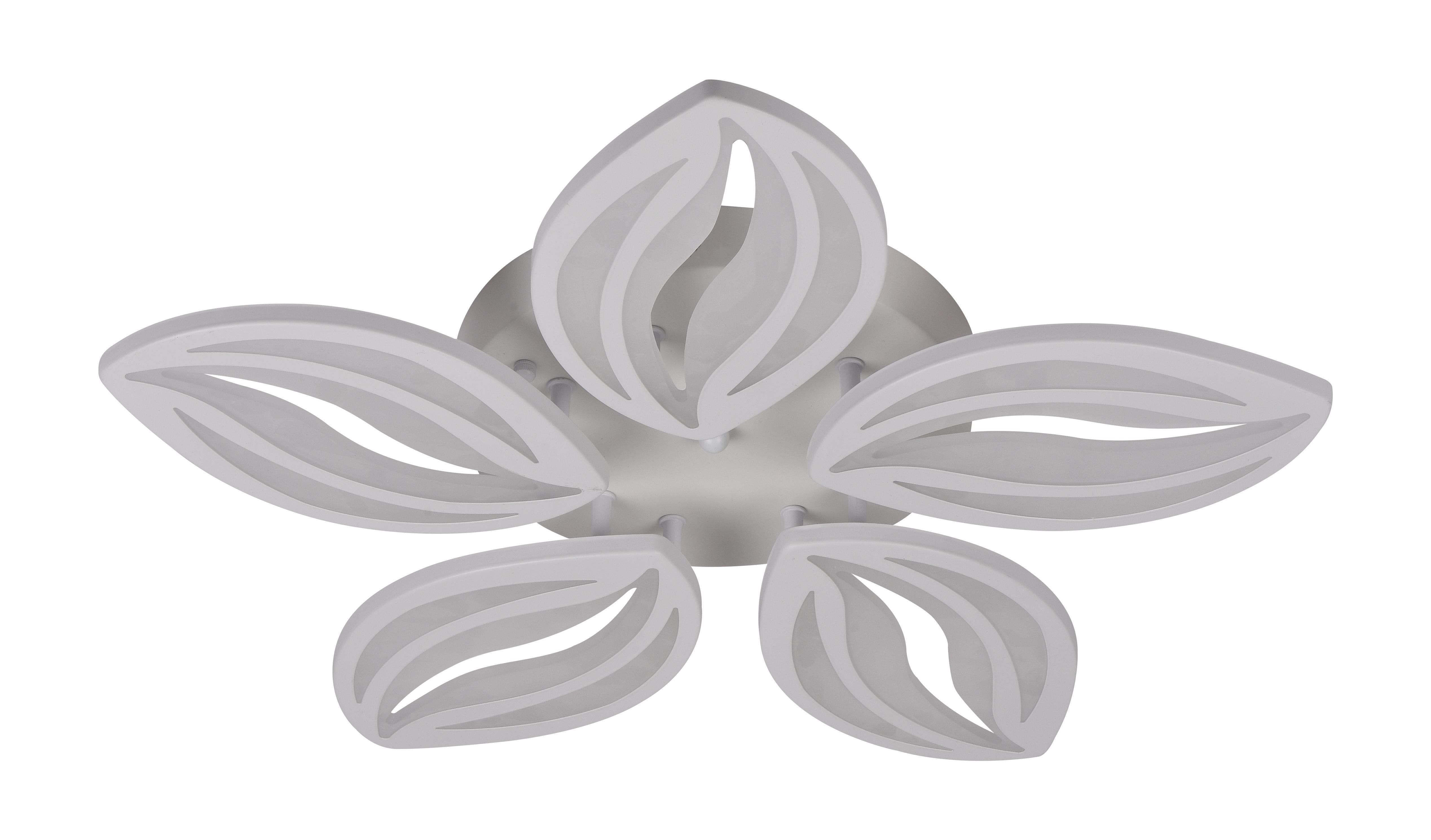 Люстра акриловая светодиодная Sirius 6044-5 WT 52W