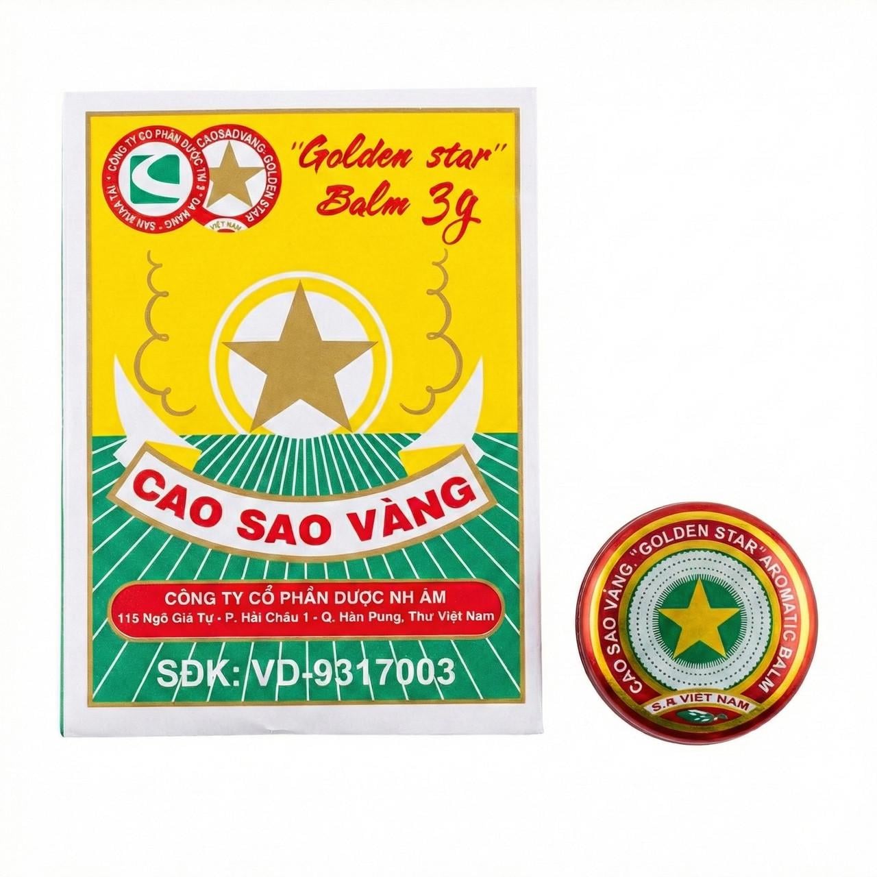 Бальзам В'єтнамська зірочка Cao Sao Vang 100% 3 г (000006803)
