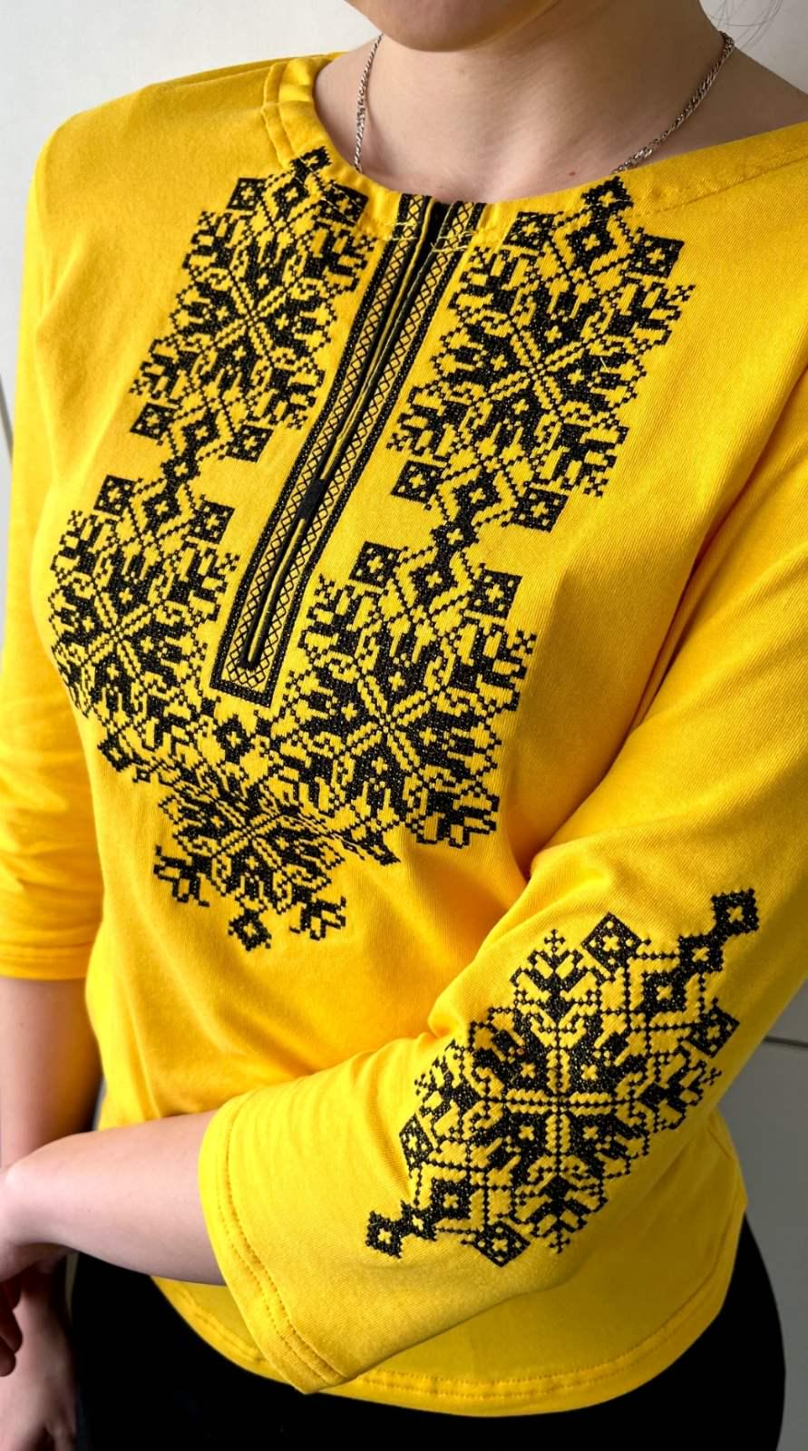 Футболка вишиванка Мереживо середній рукав машинна вишивка 3XL (28091810)