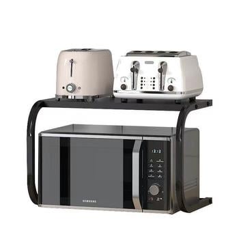 Стеллаж органайзер под микроволновку 53х33х25 см Черный (KSO10) - фото 4