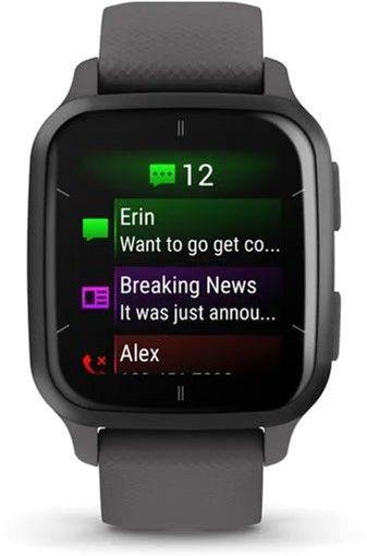 Смарт-годинник Garmin Venu Sq 2 Slate Aluminium Bezel with Shadow Grey Case and Silicone Band (010-02701-10) - фото 4