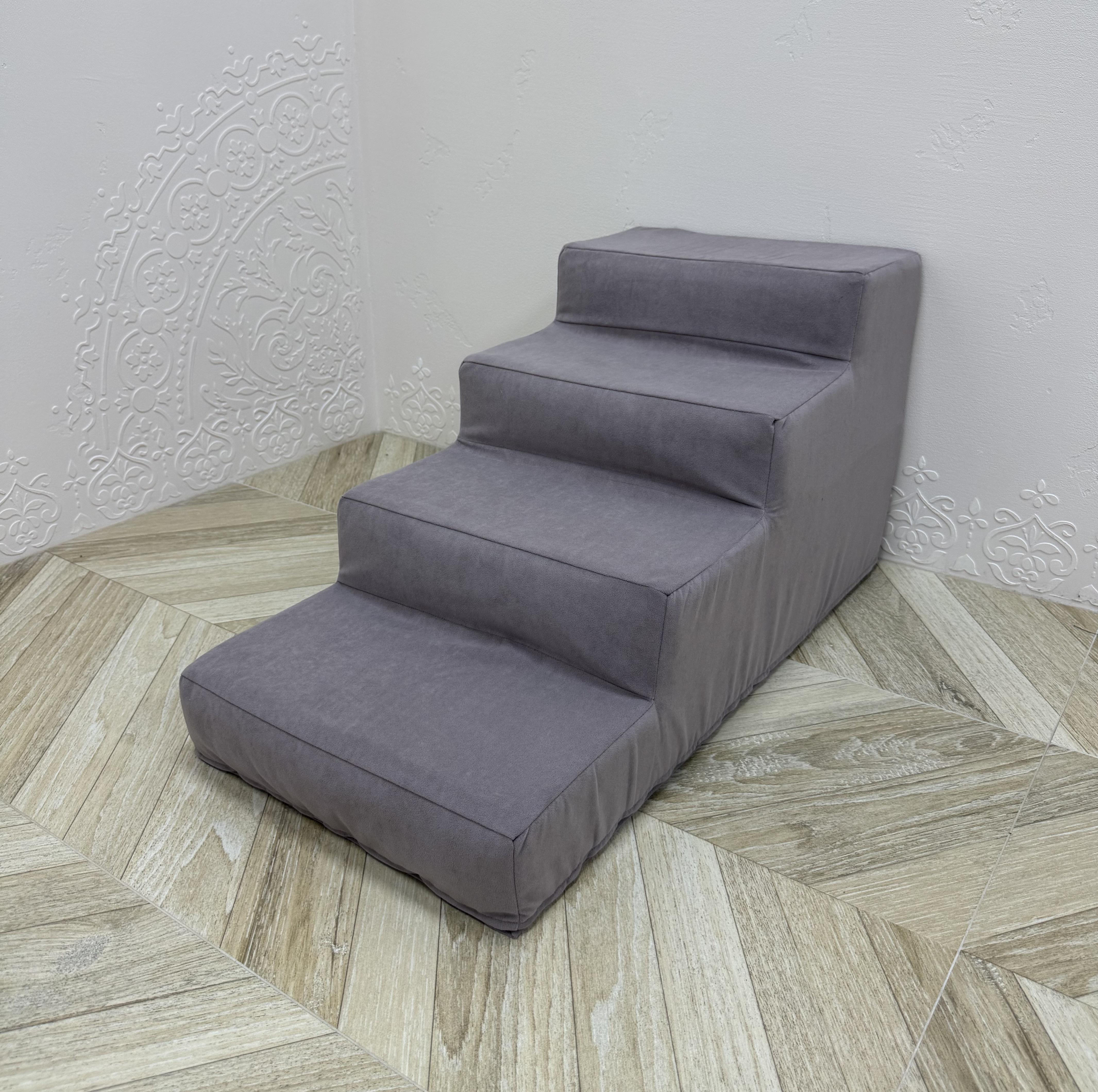 Ступени прикроватные для собак Comfort Home велюр антикоготь 40х80х40 см