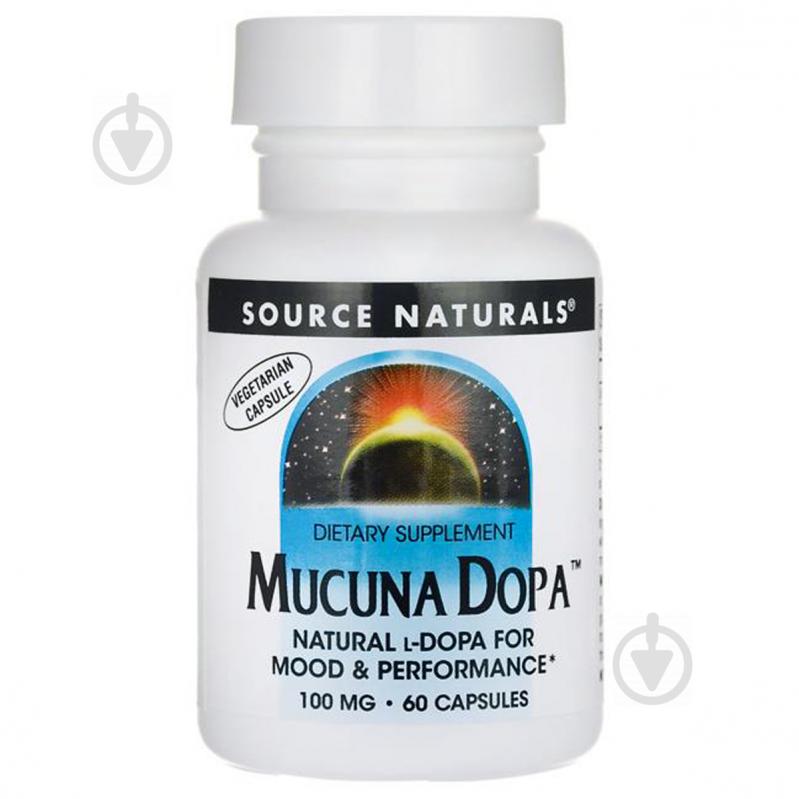 Мукуна пекуча Source Naturals Mucuna Dopa 60 капсул (SN2191)