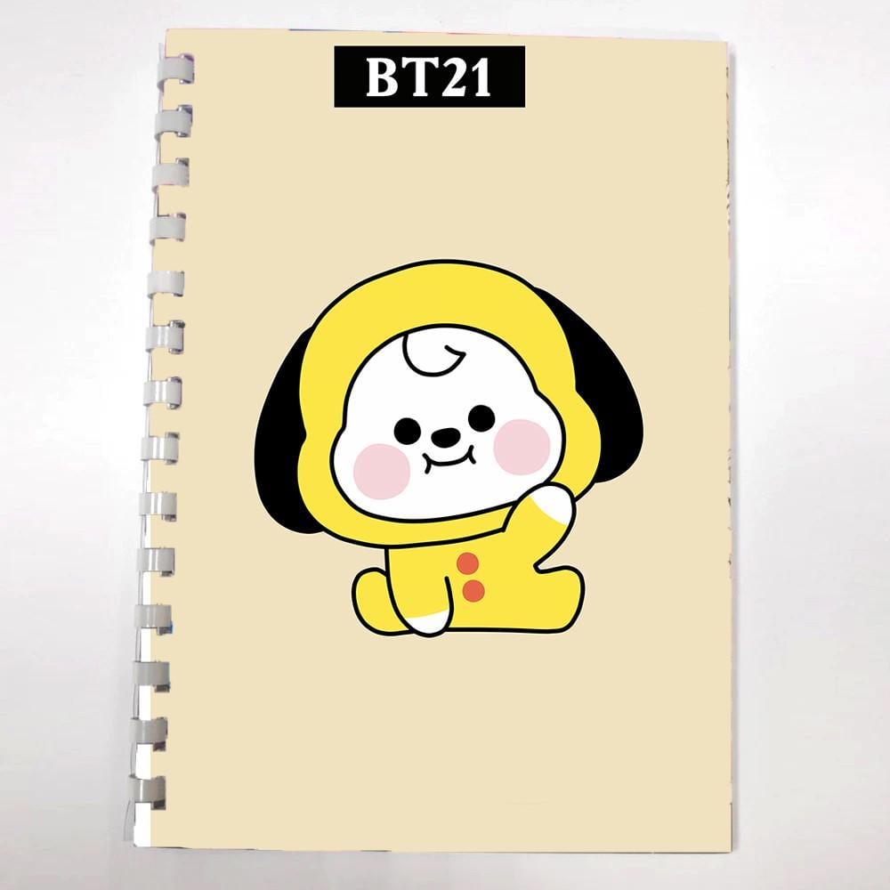 Блокнот Скетчбук k-pop Чимми BTS BT21 (sk0028)