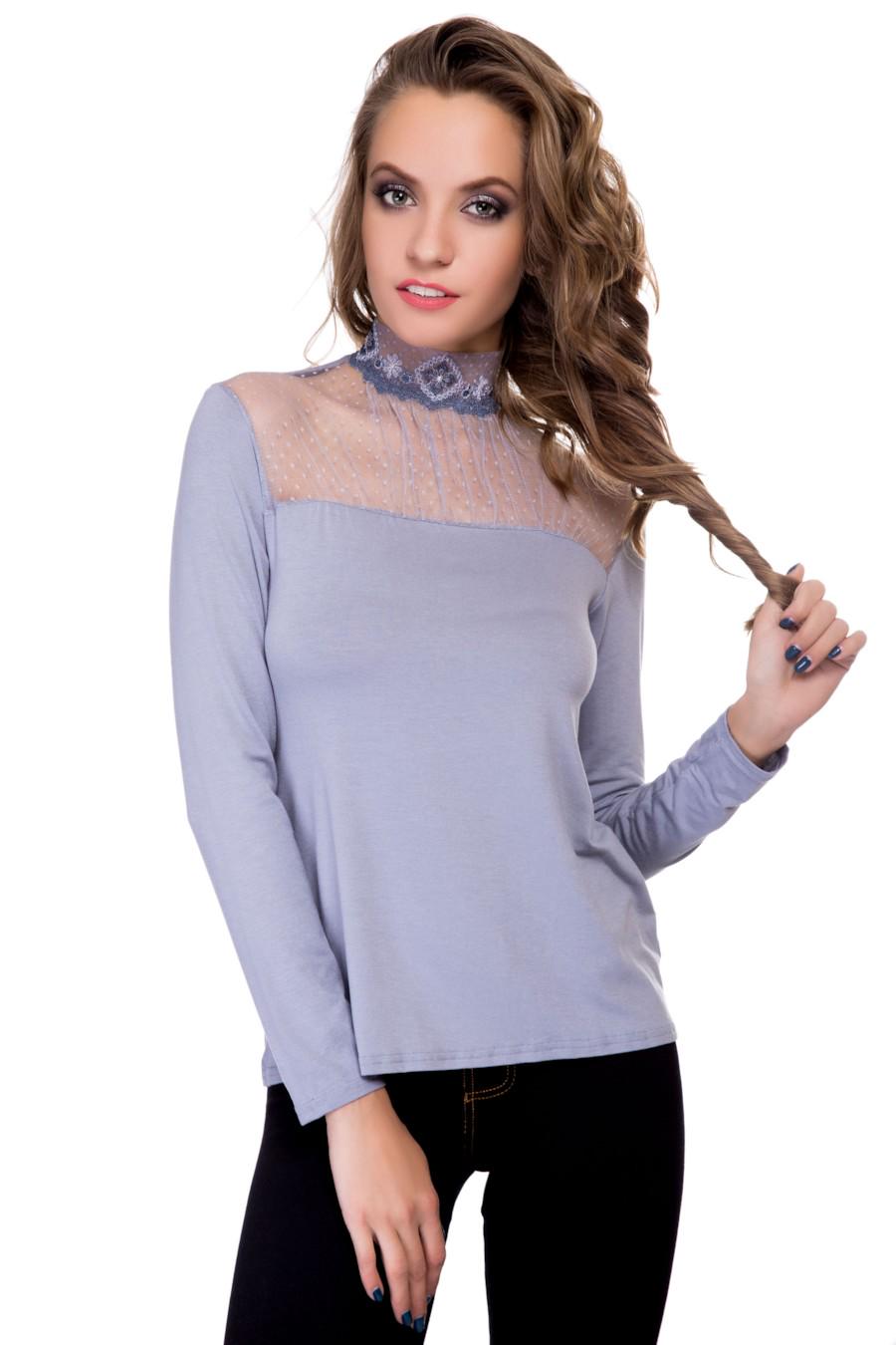 Блуза Andra р. 46/L Серый (49844)