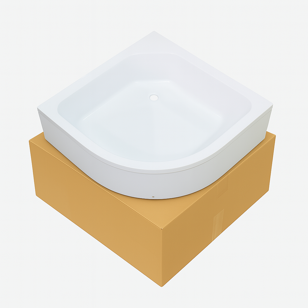 Душевой поддон KO&PO CLASSIC полукруглый акриловый 90х90х40 см (C10313)