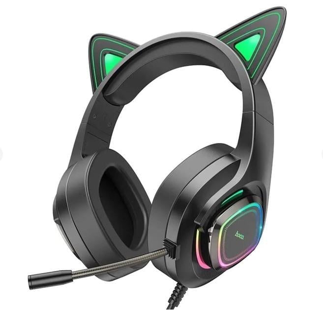 Наушники Hoco W107 Cute Elf Cat luminous cat ear gaming headphones (2818616160)