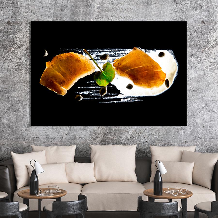 Настенний декор Высокая кухня: филе рыбы сибас 51x34 см (A428-1)