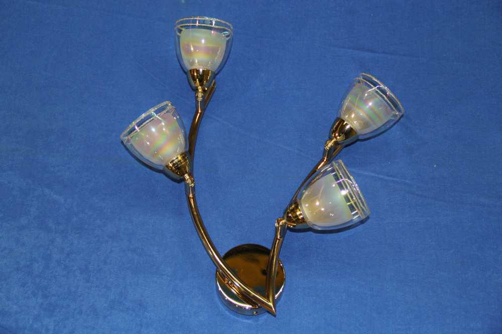 Бра с плафонами Ray B01340/4 P12 MS FGD+GD Белый (IR005060)