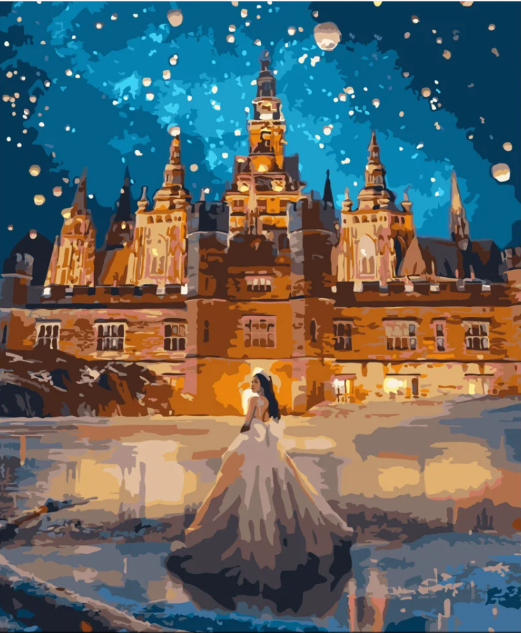 Картина за номерами Strateg Казковий палац 40х50 см (GS439)