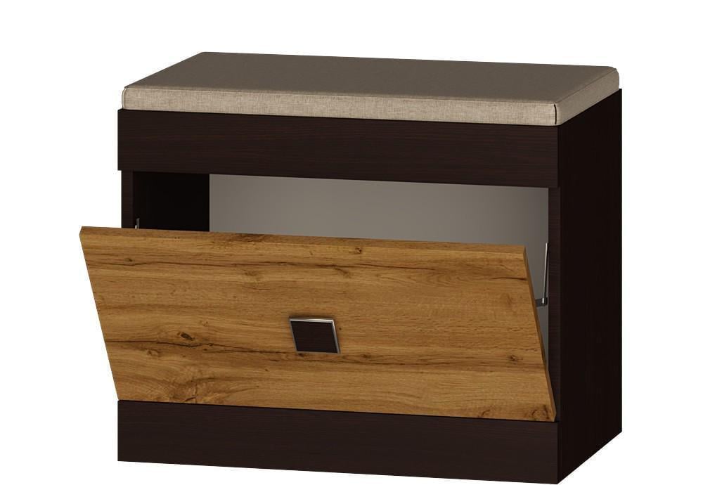 Тумба для взуття Еверест Соната ТО-600 Венге/Крафт золотий (115427)