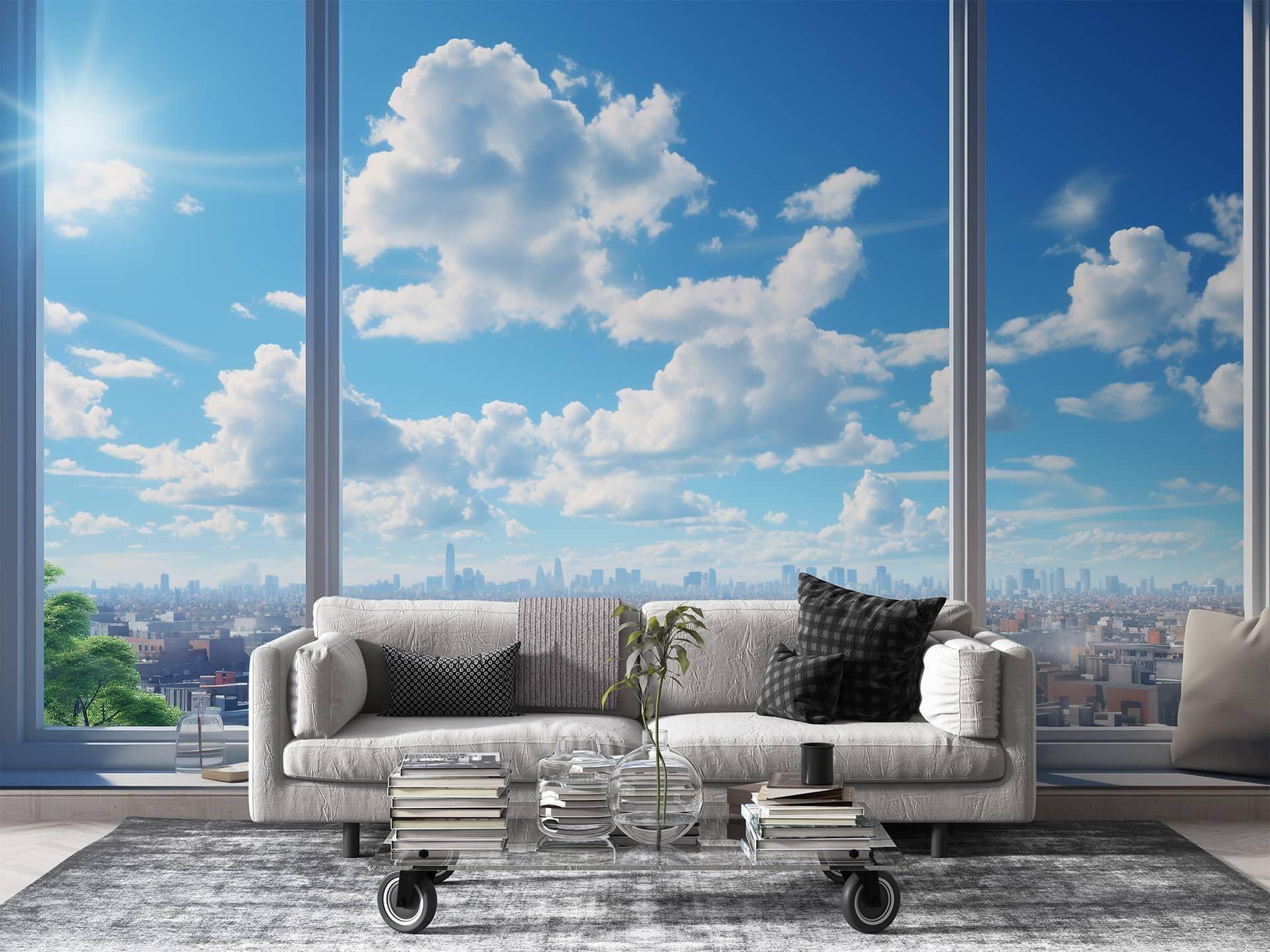 Фотообои флизелиновые Styleo Print-walls Город под Облаками 0631 300х200 см (Pw-0631)