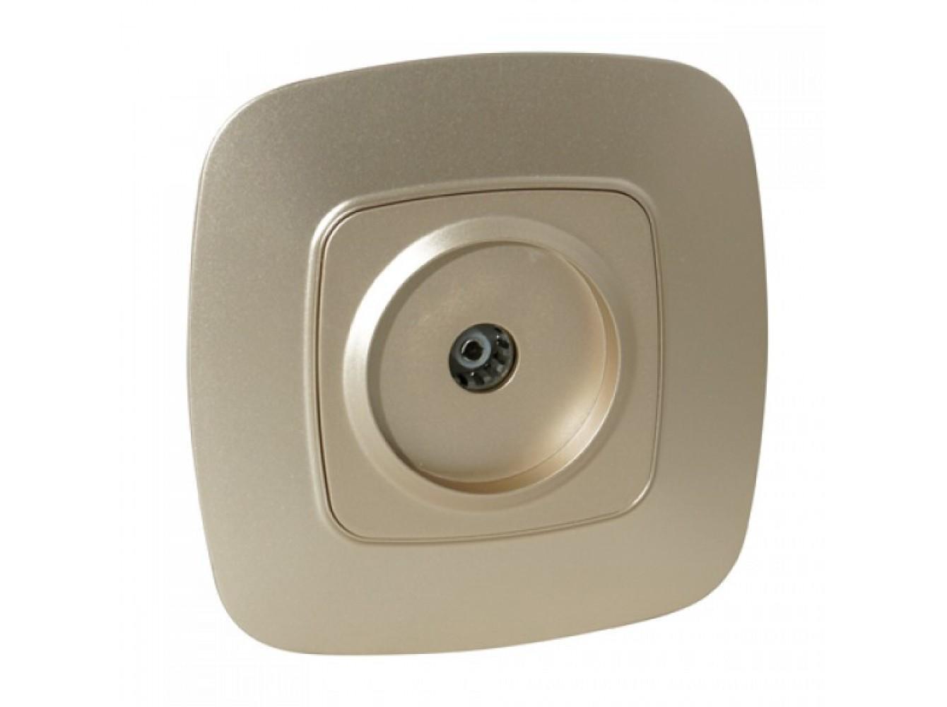 Розетка встроенная HOROZ ELECTRIC ТВ ELA Золотой (112-007-0009-030)