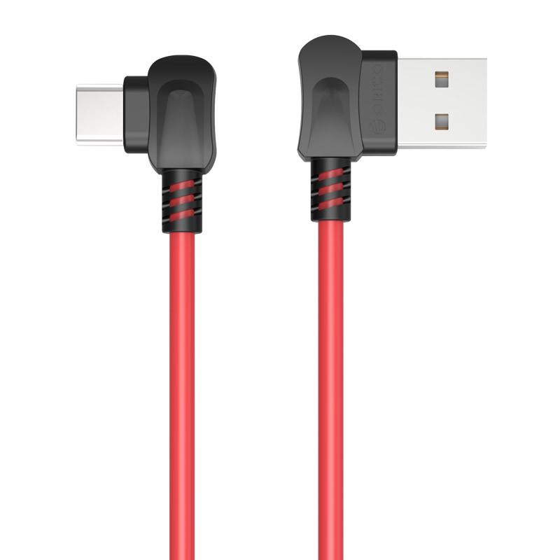 Кабель USB Type-C Orico TCW-10 с двусторонним USB разъемом 1 м Красный