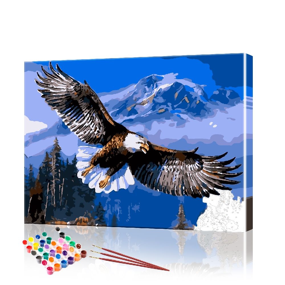 Картина по номерам ArtSale Горный орёл PBN0651 40х50 см