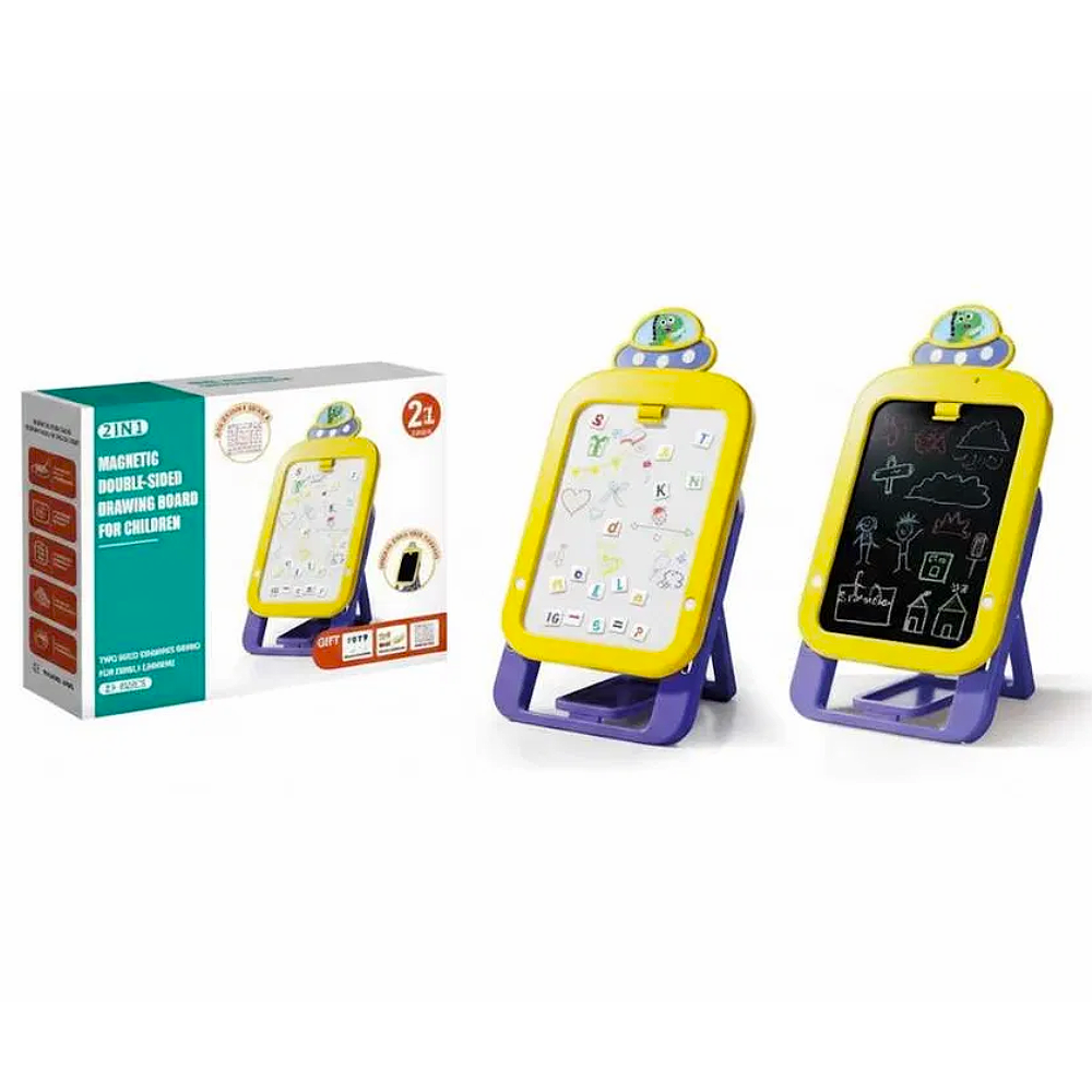 Мольберт для рисования 2в1 детский двусторонний (M0412) - фото 7