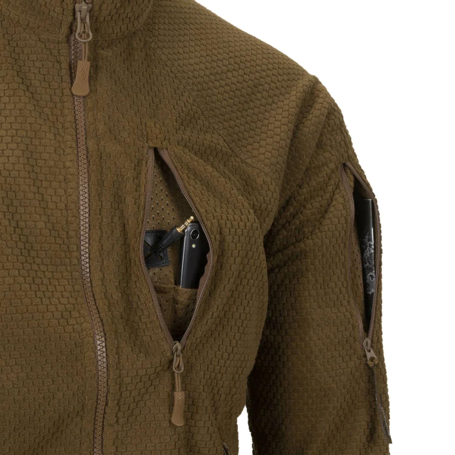 Кофта флісова Helikon-Tex Alpha Tactical Jacket S Coyote (BL-ALT-FG-11-B03) - фото 7