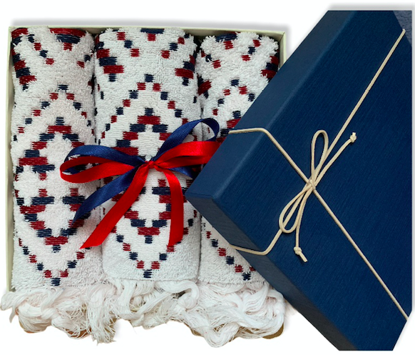 Набір жакардових рушників подарунковий White - фото 2 Набір жакардових рушників подарунковий White - фото 2