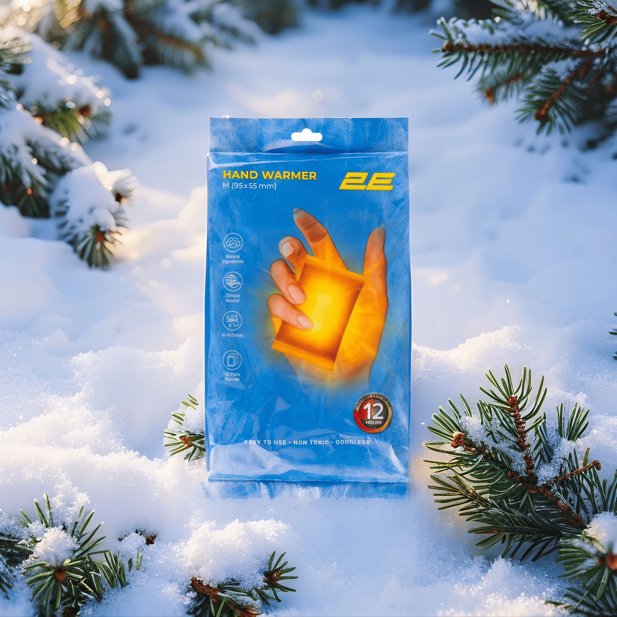 Термохимическая грелка для рук 2E Tactical греет до 12 часов одноразовые М 95х55 мм 10 пар Белый (2E-HW12M-PAC) Термохимическая грелка для рук 2E Tactical греет до 12 часов одноразовые М 95х55 мм 10 пар Белый (2E-HW12M-PAC)