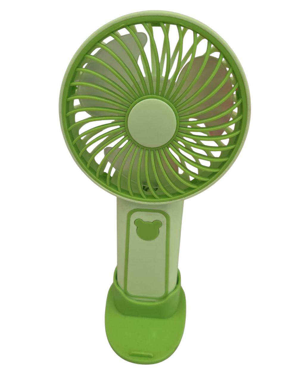 Вентилятор Mini Fan TX-265 6368 USB с подставкой под телефон/3 режима Зеленый (29070234)